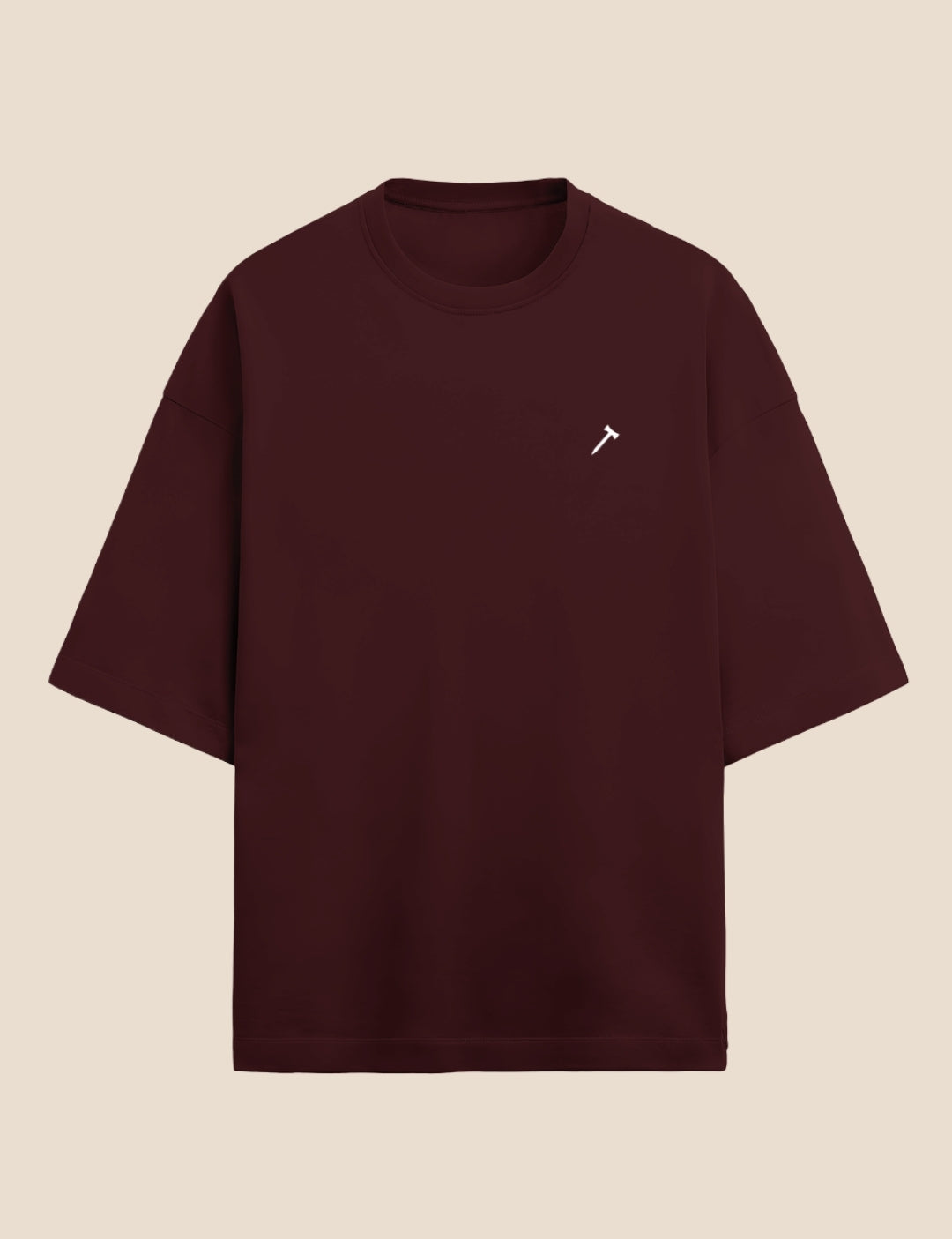 Unisex Terry Oversized Tee Dark Coloured