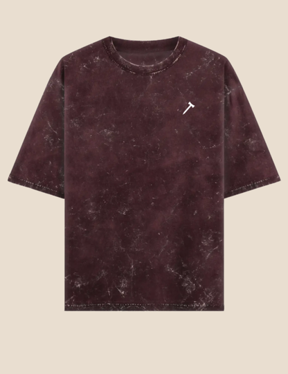 Unisex Acid Washed Oversized Tee