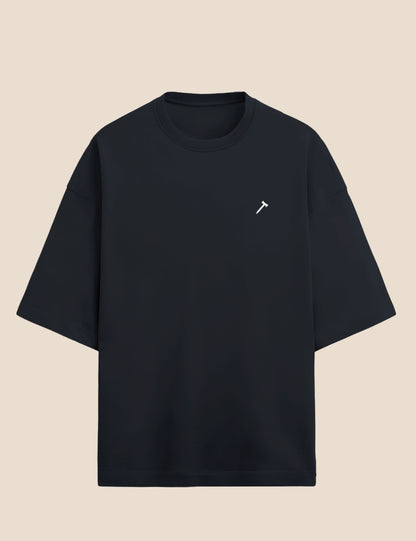 Unisex Terry Oversized Tee Dark Coloured