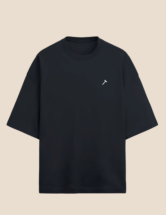 Unisex Terry Oversized Tee Dark Coloured